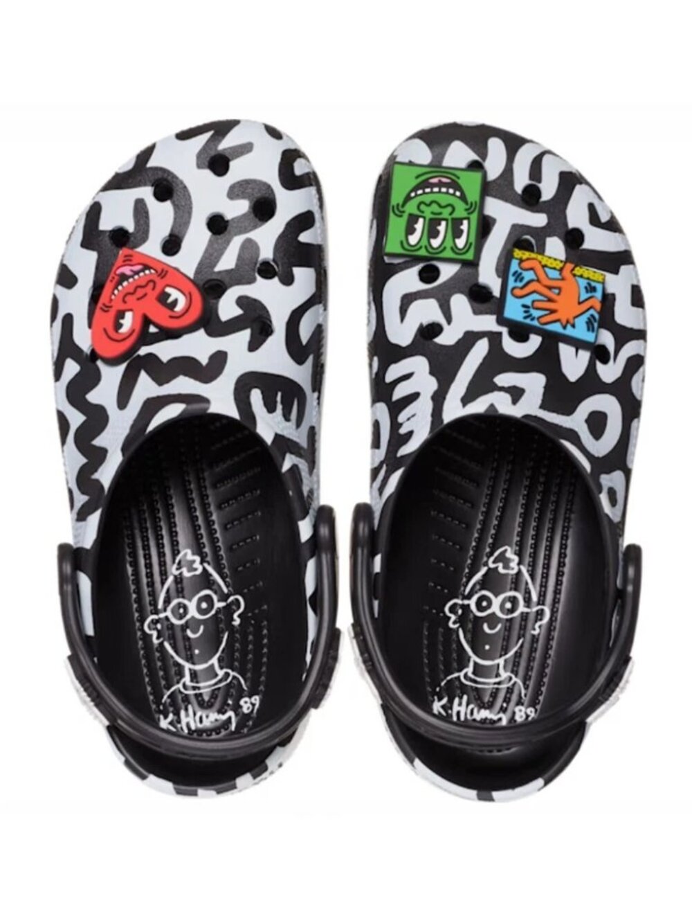 KEITH HARING X CROCS "POP ART" CLASSIC CLOG ADULT M8/W10